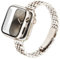 wipalor Metall Armband Kompatibel mit Apple Watch Armband Damen mit Gehäuse 40mm Serie 6 5 4 SE, Edelstahl Band für Apple Watch Einstellbar Metall für iWatch Band mit Gehäuse-Sternenlicht