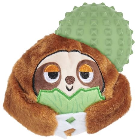 Barkbox Dog Toy Super Chewer Sonny The Sloth Brown Green Rubber M/L