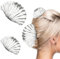 Épingle à Cheveux en Forme de Coquillage, Lot de 2 été Coquille Métal Barrette, Barrettes Accessoires de Coiffure pour Chignons Boucles Cheveux Cadeaux pour Filles (Argenté)