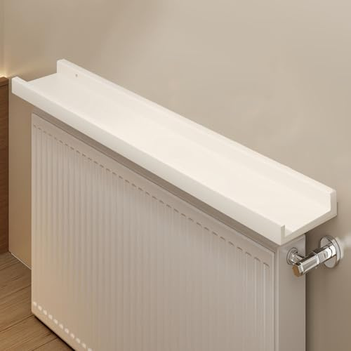 WUXTOKV Etagères Murales, Tablette de Radiateur, Idéale pour Le Salon et La Salle de Bain, Installation Facile, Esthétique et Pratique(30x12CM/12x4IN)