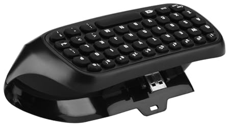 Lazmin112 Mini Keyboard 47 Keys Wireless 2.4G Practical Mini Handheld Keyboard Gaming Message Gamepad Wireless with Headset Jack