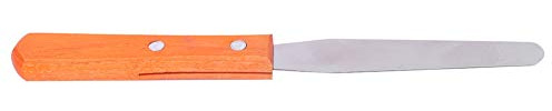 Saluaqui Metallspatel für Wachs, Spachtel für Wax Me, Professioneller Enthaarungswachs-Applikator aus Holz und Metall, Spatel, Haarentfernungswerkzeug für Hauttypen – Verdickter 0,88 Mm Edelstahl