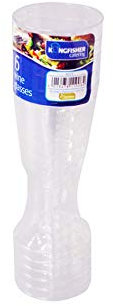 Kingfisher KCC3 Disposable Plastic Glasses Wine Pack Of 6