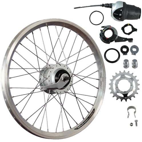 Laufrad 20 Zoll Hinterrad Shimano Nexus Inter 8 SG-C6000 Rücktrittbremse Silber