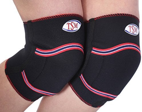 TSM Sportbandage Kniepolster aktiv (Paar), Schwarz, XL, 2553-2