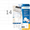HERMA 4442 Adressetiketten für Schreibmaschinen, 20 Blatt, 105 x 42 mm, 14 pro A4 Bogen, 280 Stück, selbstklebend, bedruckbar, matt, blanko Papier Klebeetiketten Adressaufkleber Etiketten, weiß