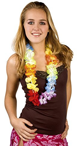Hawaii Blütenkette Kette Rainbow luxe [Spielzeug]