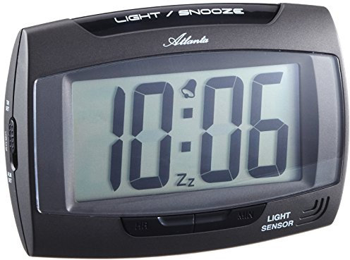 Atlanta Quartzwecker mit Lichtsensor 1669/4, Blau