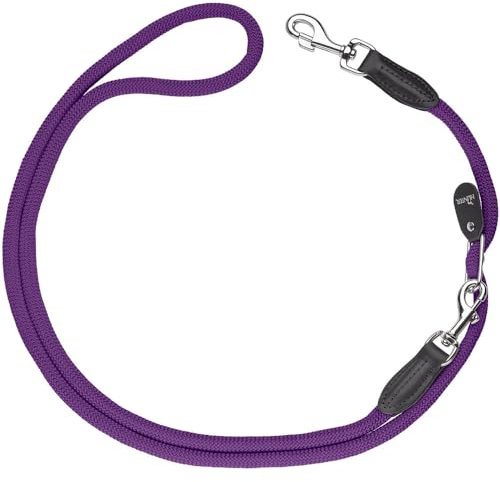 HUNTER FREESTYLE Vario-Leine für Hunde, robust, wetterfest, 1,0 x 260 cm, violett