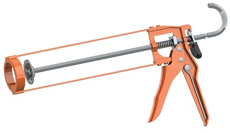 Albion Engineering Company B1 B-Line Manual Skeleton Cartridge Caulking Gun, No Drip, 1/10 Gallon (10oz), 7:1 Drive