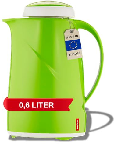 Helios Wave Kunststoff-Isolierkanne, Kiwi, 0,6 Liter