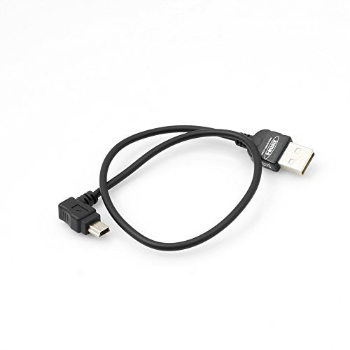 System-S Cable mini USB de 90 grados en ángulo de ángulo de 30 cm