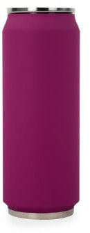 YOKO DESIGN 1304 Lata isotérmica Doble Pared Acero Inoxidable 7 cm 500 ml, Acero Inoxidable, Morado, 19 x 7 x 7 cm