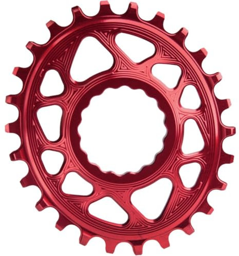 Absolute schwarz Race Face Oval Cinch Boost Direct-Mount Traktion Kettenblatt, rot