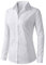 Benibos Women's Formal Work Wear White Button Down Shirt (225 White, S)