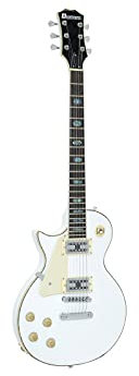 DIMAVERY LP-700L E-Gitarre, LH, weiß | Elektrische Gitarre für Linkshänder
