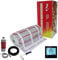 Electric Underfloor Heating kit 150w - 22.0m2 - Black WiFi Thermostat