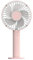 QUSHINI, Tischventilator mit wiederaufladbarem Akku, leiser tragbarer Ventilator, Tischventilator mit 3 Geschwindigkeiten, ideal für Büro, Wohnzimmer oder Schlafzimmer, Rosa Farbe