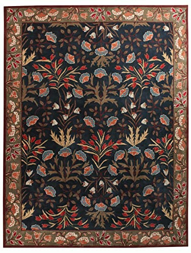 Persian Designs Antique Design Handmade Beige Traditional Parsian Floral Oriental Style Wool Area Rugs & Carpet 8x10(240cm x 300cm)