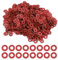 MroMax Arandela aislante M3 Rojo Vulcanizada Fibra Arandela 0.25 x 0.15 x 0.05 Junta de aislamiento para placa base