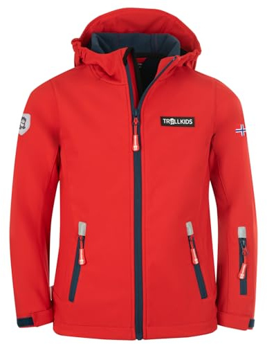Trollkids Kids Oslofjord Jacket 110, Bright red