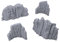 EnderToys Vulcanic Rock Wall Set A, 3D Printed Tabletop RPG Scenery and Wargame Terrain for 28mm Miniatures