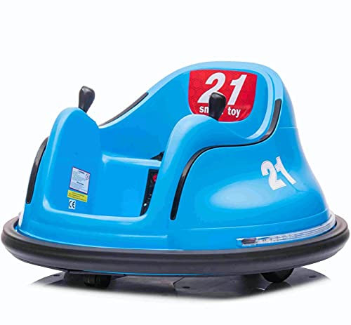 12V Children’s Waltzer Car Battery Operated Electric Ride On Toy - Blue | Outdoor Toys | Toy Car, Ride On Car | 360 Degree Spin | Powered by Twin Motors