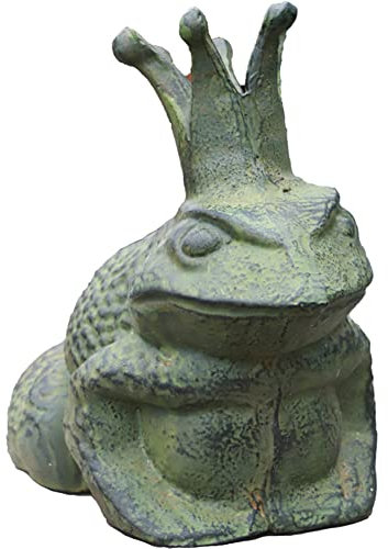 WAYUTO Gusseisen Frosch Statue Sitzender Frosch Figur Frosch Skulptur Figur Frosch Türstopper Frosch Ornament für Garten, Hof, Terrasse, Rasen und Teich Dekoration