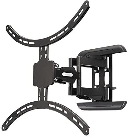 Hama TV-Wandhalterung 37“ - 90“ (TV-Halterung schwenkbar bis 120°, neigbar, ausziehbar, geringer Wandabstand 6,6 cm, Fernsehhalterung bis VESA 600x500, Traglast 50 kg, inkl. Fischer-Dübel) schwarz