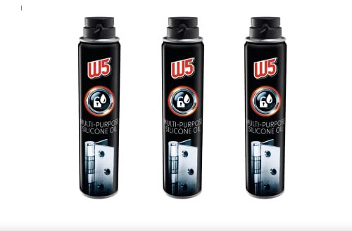 Olio di Silicone Spray al Silicone 3 pezzi da 200ml privo di grasso per serrature, cerniere, auto, lunga durata