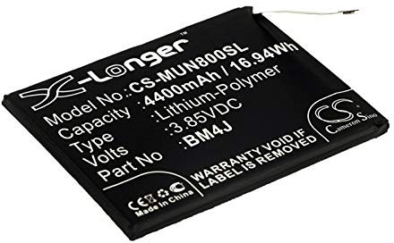 Cameron Sino Akku für Redmi M1908C3JE, M1908C3JG, M1908C3JH, Note 8 Pro, Note 8 Pro Dual SIM, Note 8 Pro Dual SIM TD-LTE PN:Redmi BM4J 4400mAh / 16.94Wh