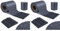 TLSUNNY Strisce in PVC per Recinzioni a Doppia Asta 100m x19cm con 70 Clip di Fissaggio,Fasce PVC per Recinzione Esterna Giardino 450g/m²,Opaca,Protezione dal Vento,Anti-UV,Antracite