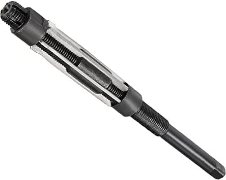 QUARKZMAN 17-19mm Ajustable Manual Operado Escariador x 1uds Alta Velocidad Acero 6 Recto Flauta para Escariado Metal Piezas, [H8]