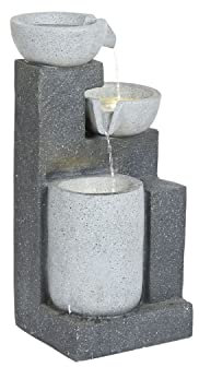 DKD Home Decor Fuente de jardín de la Marca, Color Multicolor, de Resina (36 x 31 x 70 centímetros)