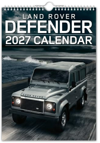 The Calendar King - Landy Defender - Landie Defender - Wandkalender 2027 - A4 Größe - inoffiziell // Nostalgie/Oldtimer/Weihnachten/Geburtstag/Geschenkidee/Geschenk/Neuheit