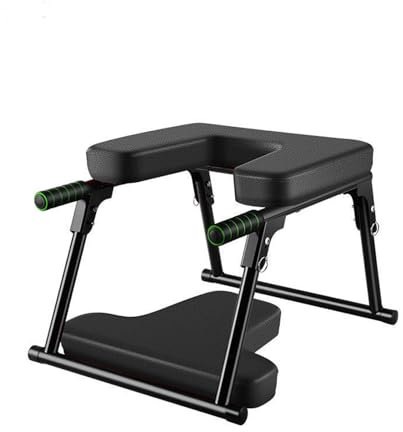 kyaoayo Yoga Hocker Kopfstand, Yoga-Kopfstand-Bank Kopfstandhocker klappbarer Inversionsstuhl mit Stahlrahmen und PU-Polster Multifunktionale Fitness Yoga Kopfstand Stuhl Inversionsbänke für Home