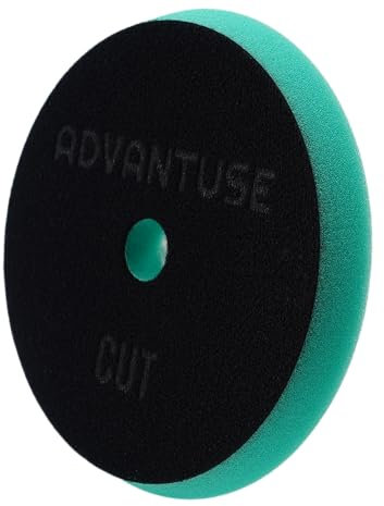 ADVANTUSE - Polierpads Polierschwämme Poliersets für Exzenter- und Rotationspoliermaschine (Heavy Cut Pad 125mm)