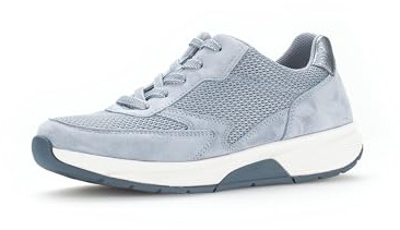 Gabor Damen Low-Top Sneaker, Frauen Halbschuhe,schnürschuhe,schnürer,Plateausohle,straßenschuhe,Strassenschuhe,Sportschuhe,Azur,39 EU / 6 UK