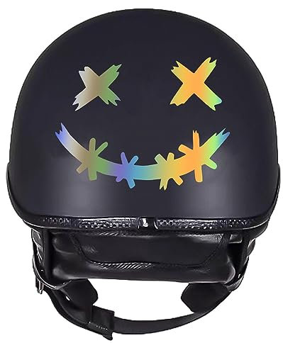 Smile Auto-Aufkleber, wasserdicht, dekorativ, Smile-Sticks, Smile-Sticks, Smiley-Gesichtsaufkleber für Autos, Elektrofahrräder, Motorräder, Helme Monozoz