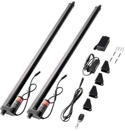 VEVOR 2-teiliges Linearantriebs-Set 760 mm Hochgeschwindigkeits-Linearantrieb mit 9 mm/s 12 V 220 lbs/1000 N Linearantrieb zum Heben von Fernseher/Tisch/Sofa IP54-Schutz – kabellose Fernbedienung