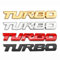 TNSRAY Metall Auto Aufkleber Körper Heckklappe Abzeichen, 4 Stück Turbo 3D Schriftzug, Zeichen Tuning Sticker