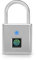Schloss mit Fingerabdruck,IP55 Wasserdicht,Vorhängeschloss Fingerabdruck,USB-Aufladung Bluetooth Biometrisch Hohe Sicherheitsverriegelung für Gym Locker,Garage,Schuppen,Silber
