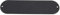 Guitar Blank Control Plate, 32mm Width Blank Control Plate, No Hole Aluminum Anodized Tele Control Plate, Guitar Bridge Control for FD Telecaster Black