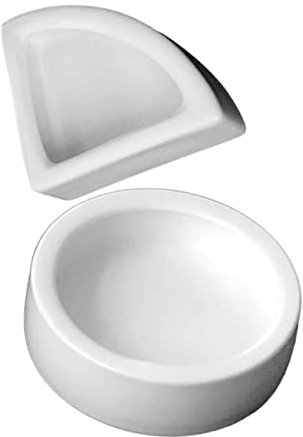 YARNOW 2stücke Keramik Reptilien Futterschale Ausbruchsicherer Futterbehälter Für Geckos Eidechsen Und Schildkröten Praktischer Napf Zum Fressen Und Trinken