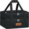 ASXSONN Double Decker Insulated Casserole Carrier for Hot or Cold Food, Expandable Insulated Food Carrier for Parties, Picnic, Beach, Fits 9x13 Baking Dish (Black)