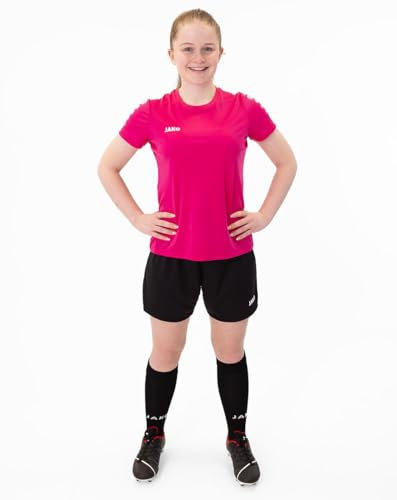 JAKO Damen Trikot Team, Kurzarm, deep pink, 38