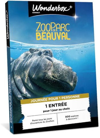 Zooparc De Beauval - 1 Jour pour 1 Adulte - Coffret Cadeau - Ticketbox - Idée Cadeau Divertissement