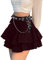Y2K Minirock mit Gürtel Rave Outfit Damen Gothic Rock Sexy Cosplay Gothic Kleidung Damen Mini Rock Sommer Party Club Festival Outfit Goth Clothes