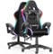 Racingreat Gaming Chair, Video Game Chair, Ergonomic Gaming Chair for Adults, Height Adjustable Reclining Computer Chair with Headrest and Lumbar Support (With RGB, Grey)