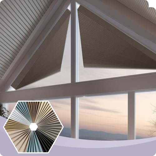 Graywind Smart Angled Blinds Customized for Odd-Shaped Window (Fabric Samples)